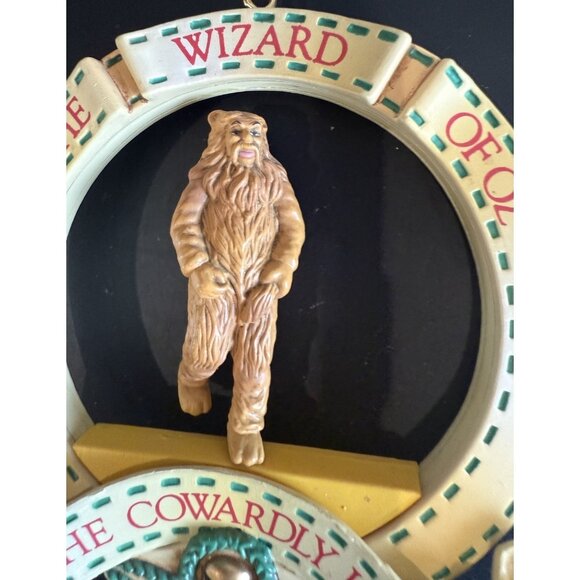 The Wizard of Oz Cowardly Lion Christmas Ornament 1988 Vintage - Picture 2 of 6